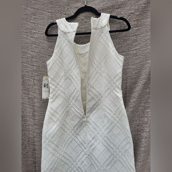 NWT Evan Picone Paris Chic Ivory dress size 4 - Picture 7 of 14